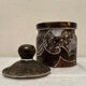 Large ceramic pot with lid by Bernard Buffat