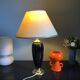 Vintage gold and black ceramic lamp
