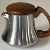 Rémy Letang stainless steel teapot, vintage design, 60s and 70s
