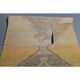 1970s Turkish Oushak handmade beige runner rug 92x344