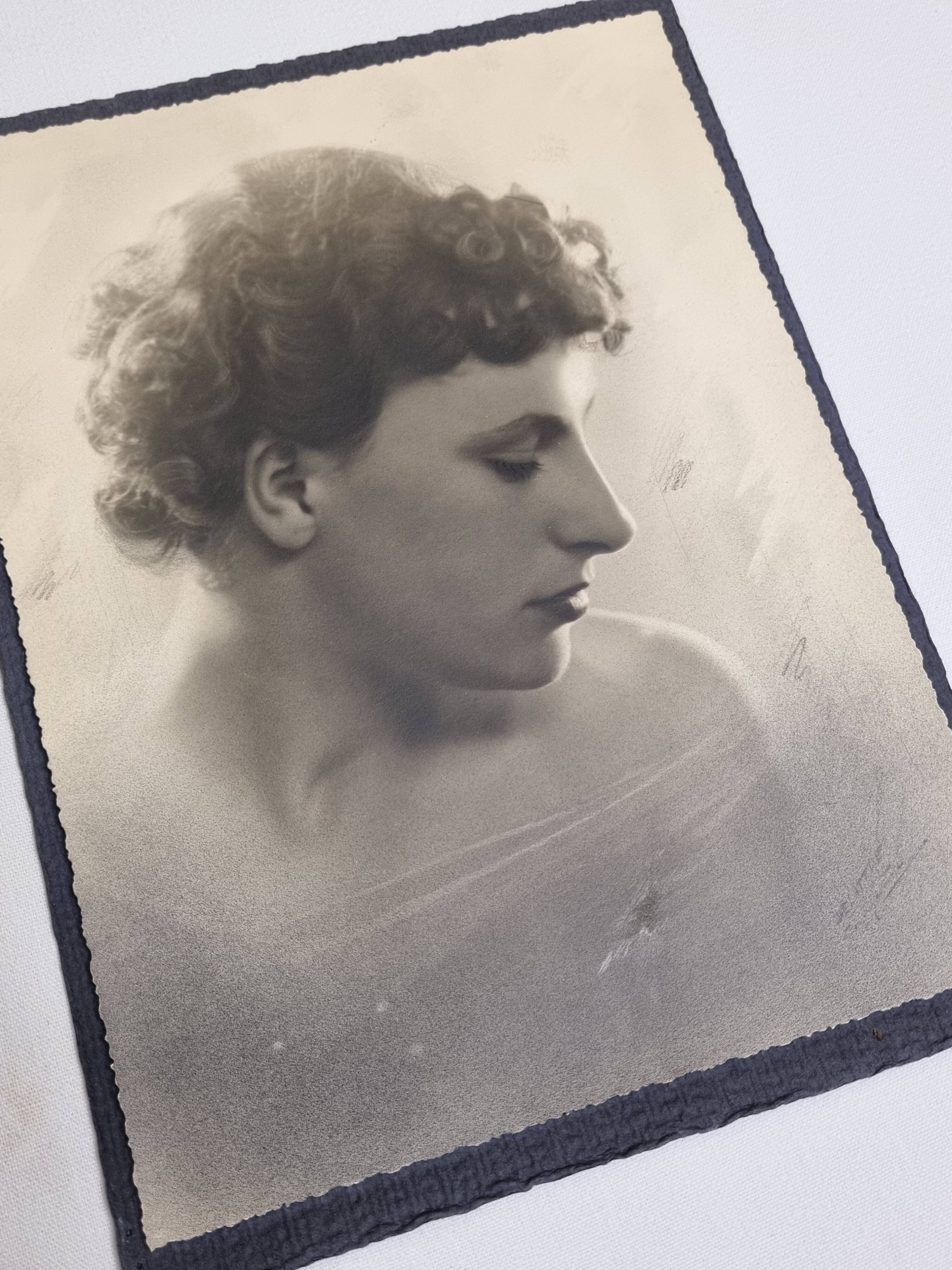 Photographie d'art, portait début XXème, 18 x 24 cm