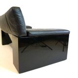 Knoll Brigadier 2 seater leather sofa by Cini Boeri