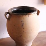 Ancienne pot / jarre à olive vernissée marron