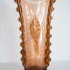 Vintage artistic vase in solid orange glass from Tarnowiec, Europe, 1970s.