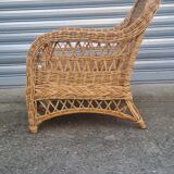 Wicker armchair 1960
