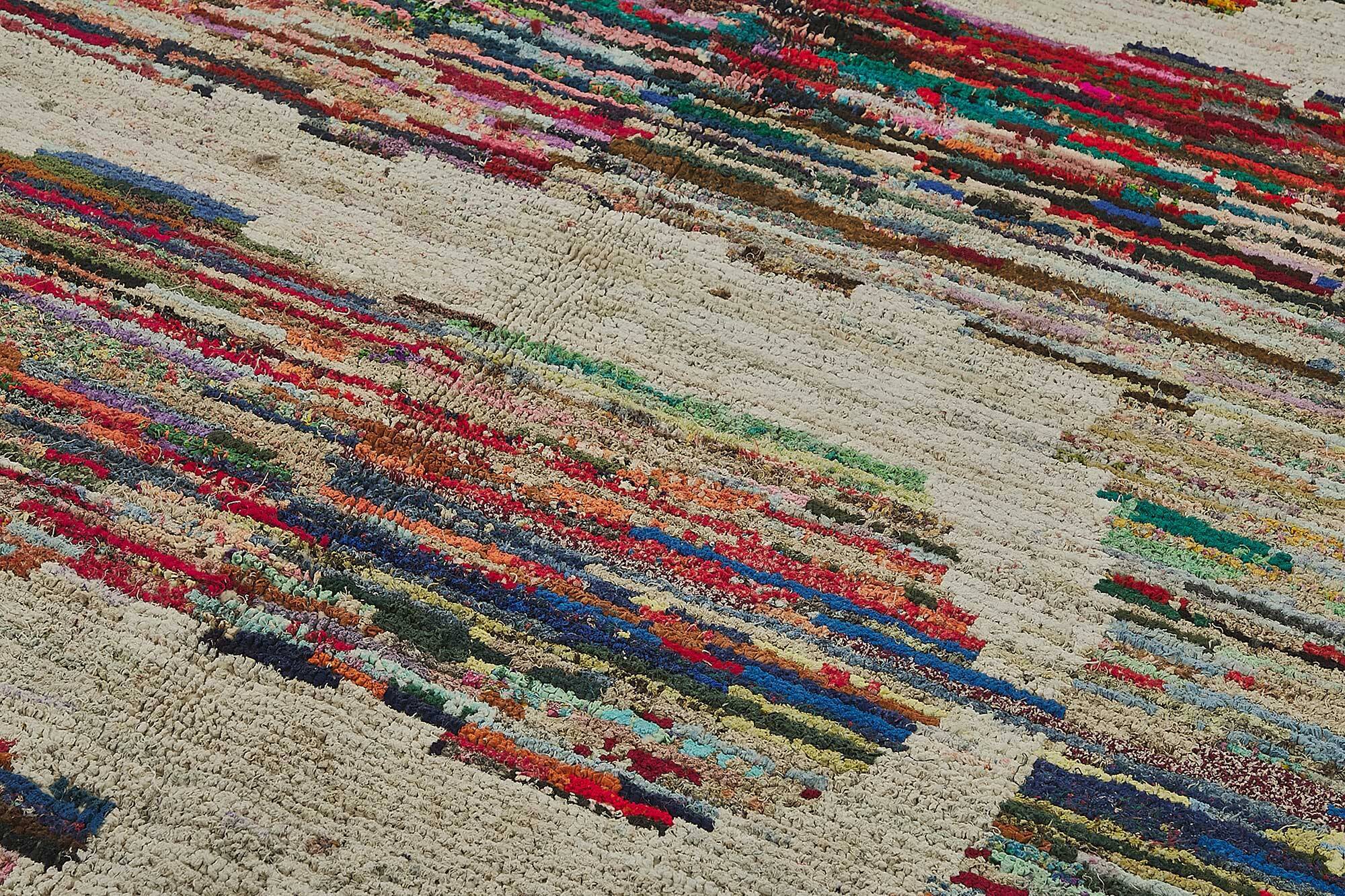 Handwoven Turkish Recycled Boho Rug 210 cm x 322 cm
