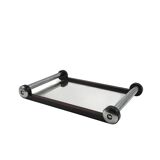 Art Deco wood mirrored tray, France 1930s