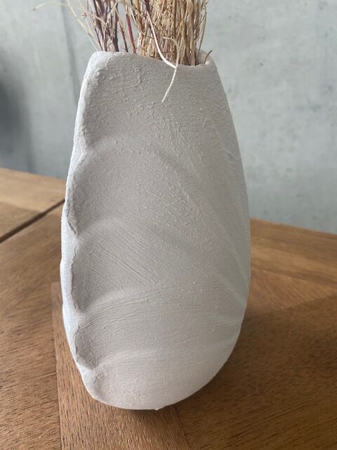 Bleached sandstone vase