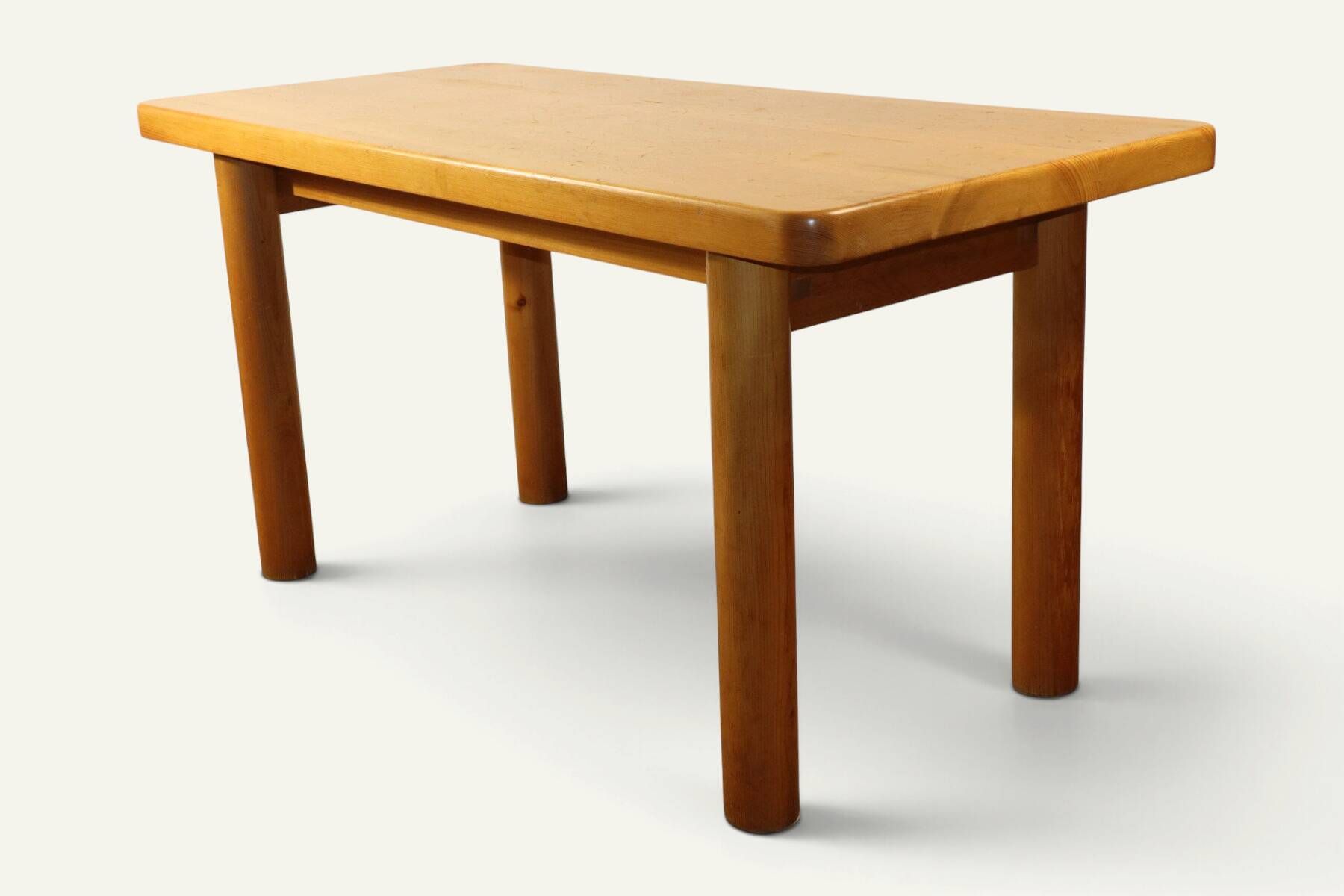Table René Martin en pin massif moderniste, 1960