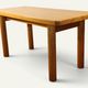 Table René Martin en pin massif moderniste, 1960