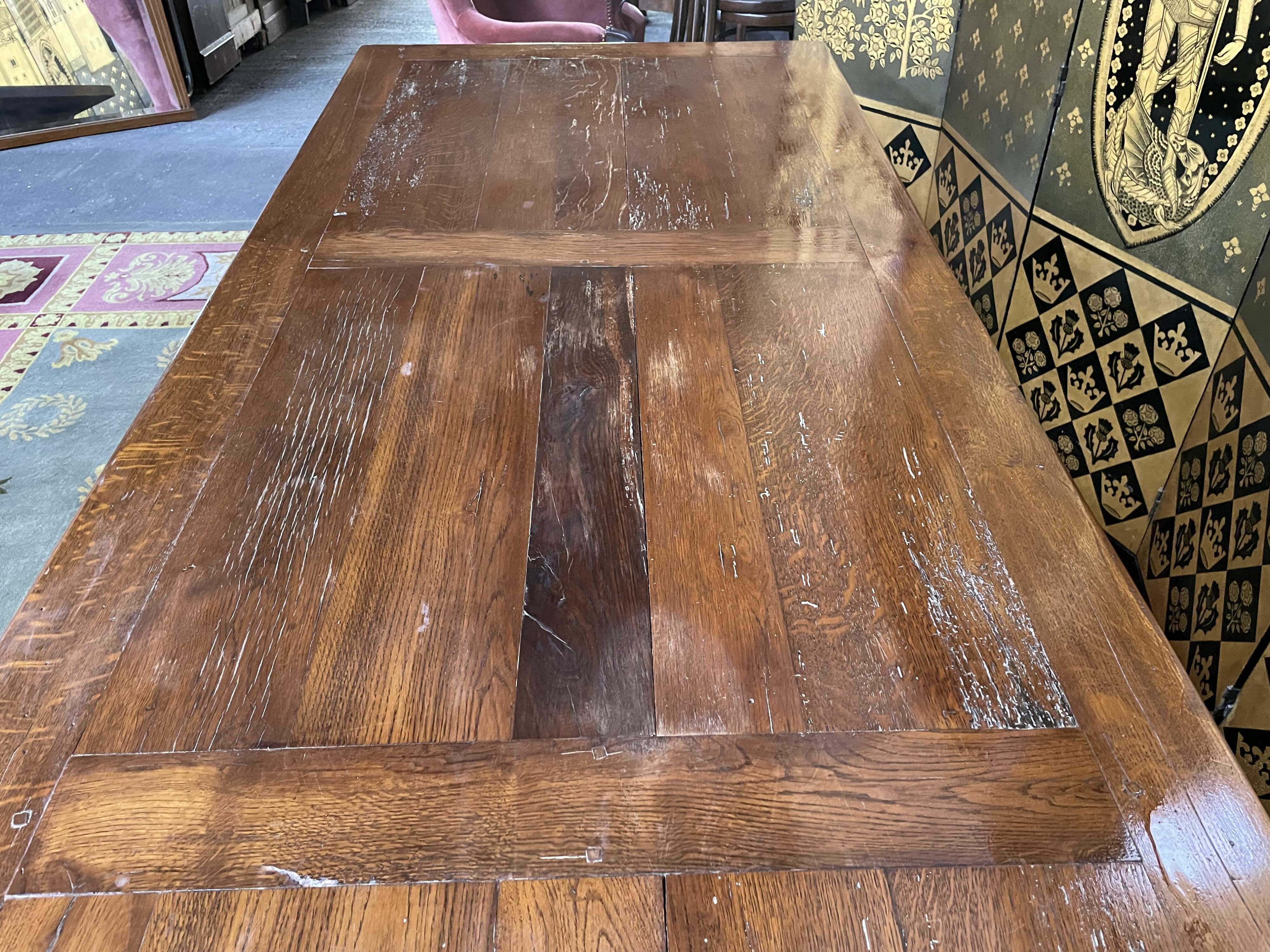 Oak monastery table 250 cm