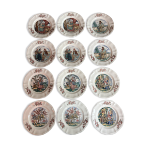 12 assiettes ma normandie Sarreggemines