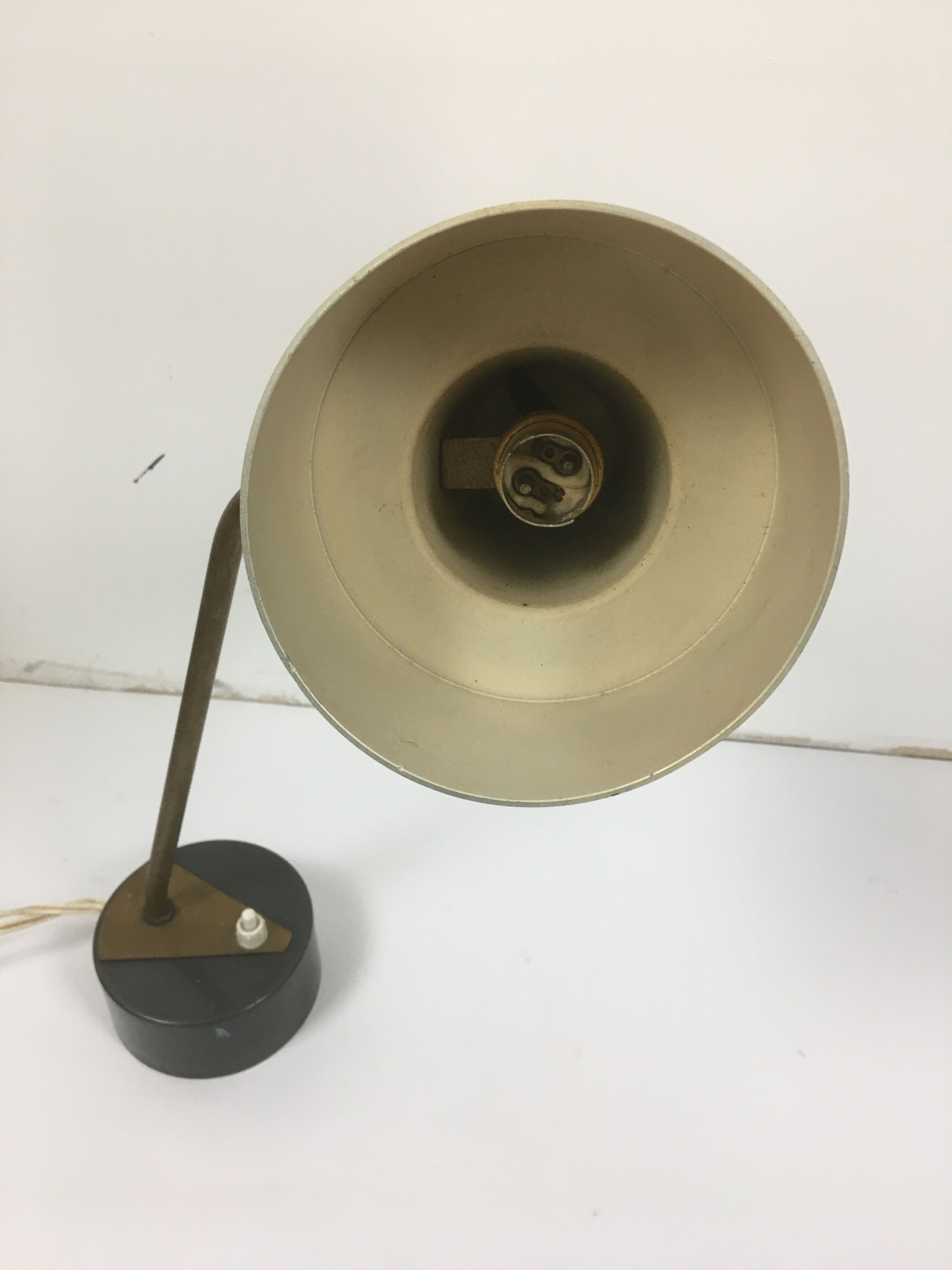 Brass desk lamp with ball joint 1950-60