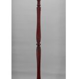 Lampadaire Art Deco en bois sculpté et opaline, France, circa 1925