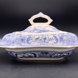 David Johnston - Plat légumier faïence fine de Bordeaux service Turc bleu circa 1840