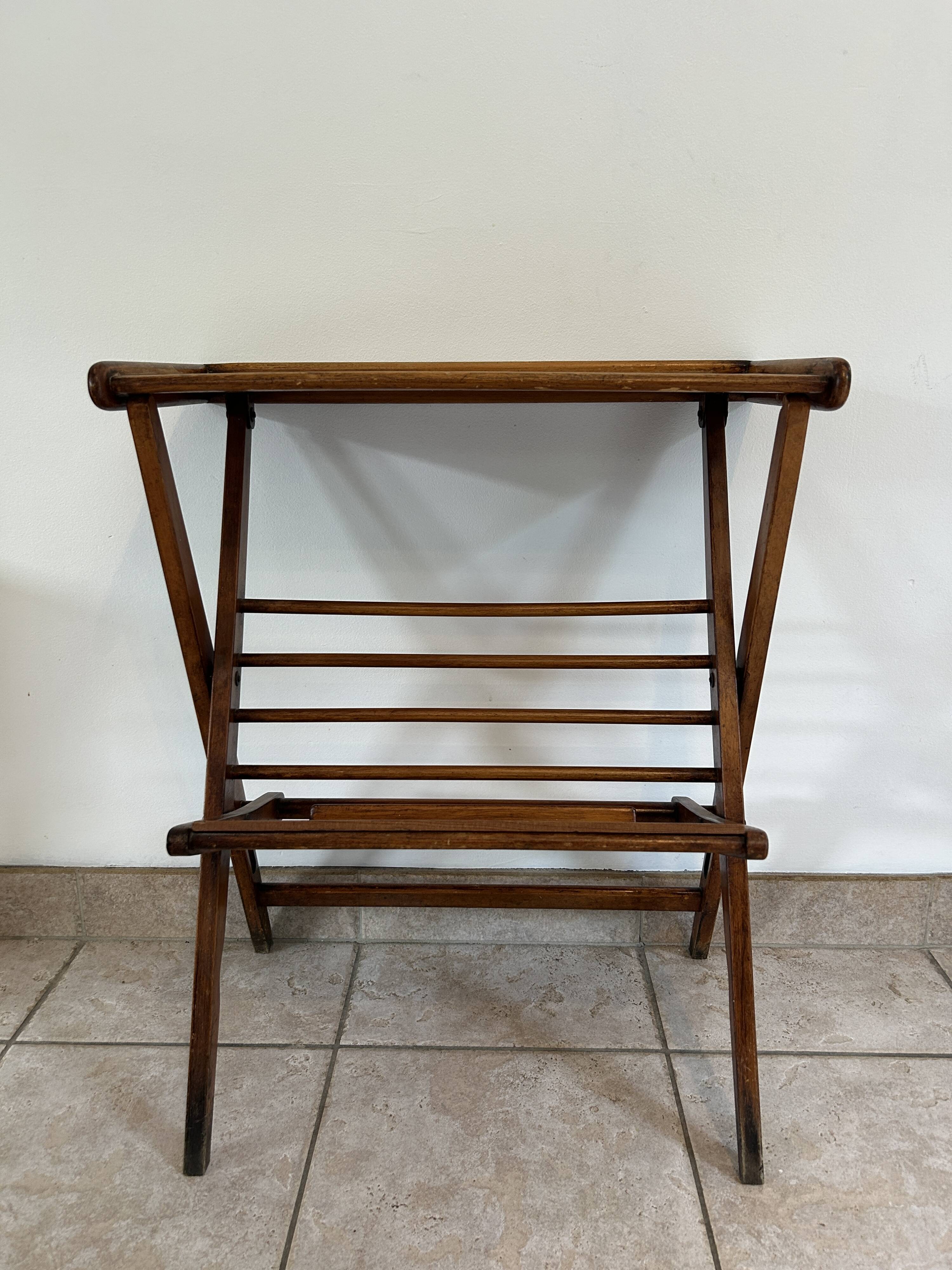 Table d'appoint, porte-revues scandinave vintage