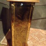 ﻿Vintage glass and mirror console from the 70s