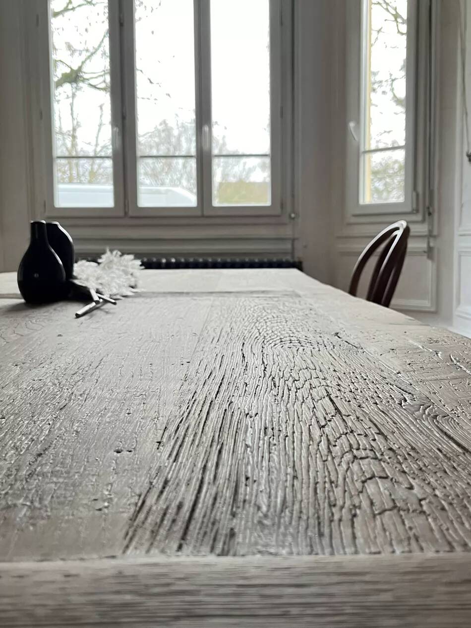 Kingstone Farmhouse Table in Solid Antique Oak - 275 cm long