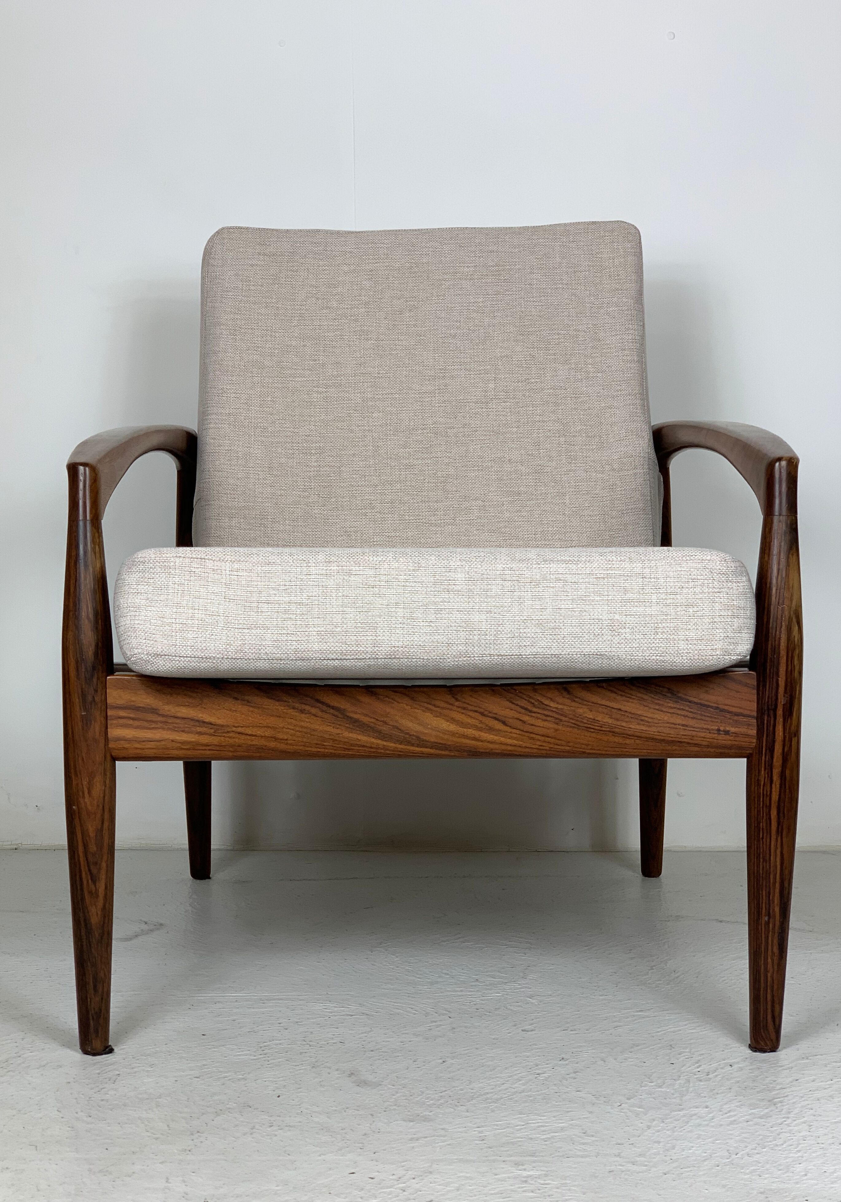 Danish palisander armchairs by Kai Kristiansen