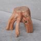 French mid-century sculptural primitive side table or stand
