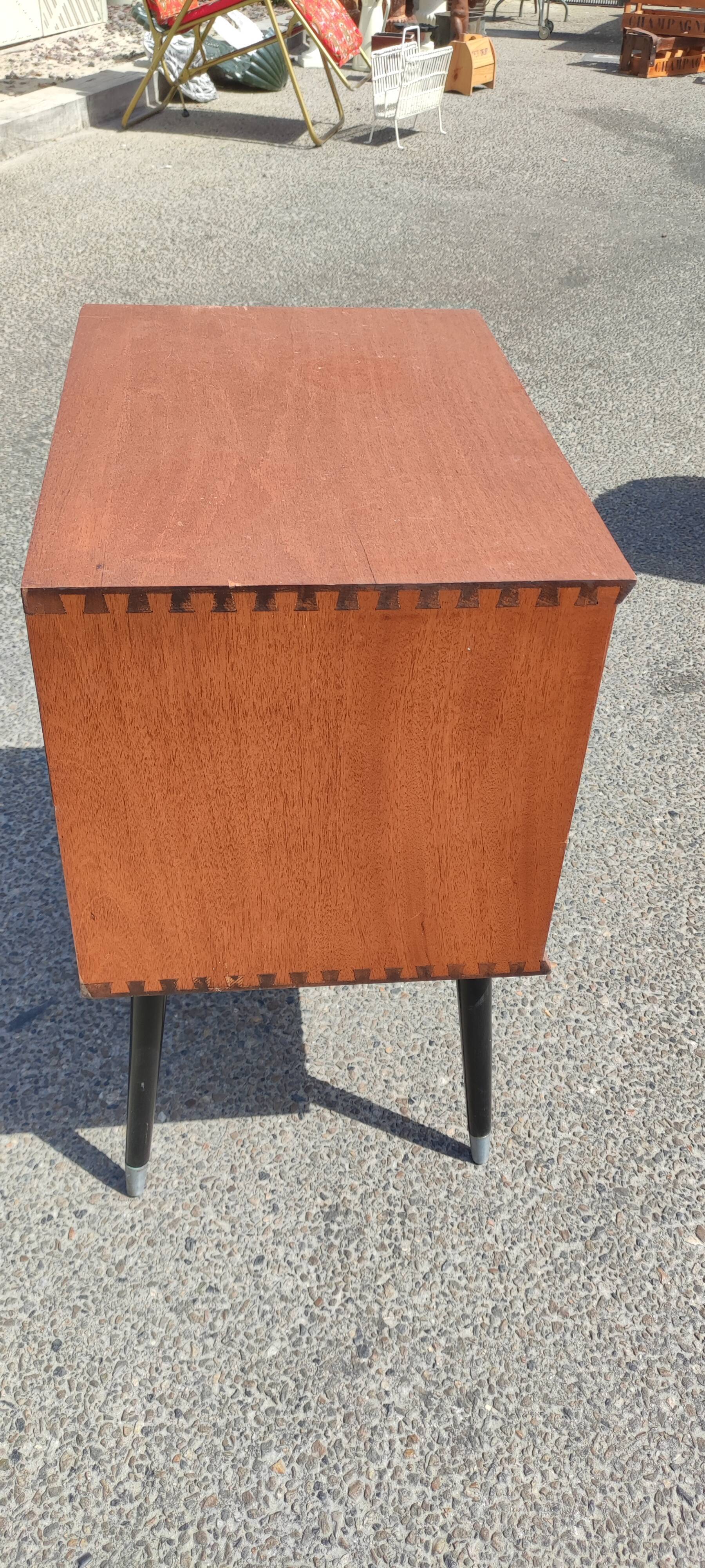 Vinyl storage cabinet double sliding door