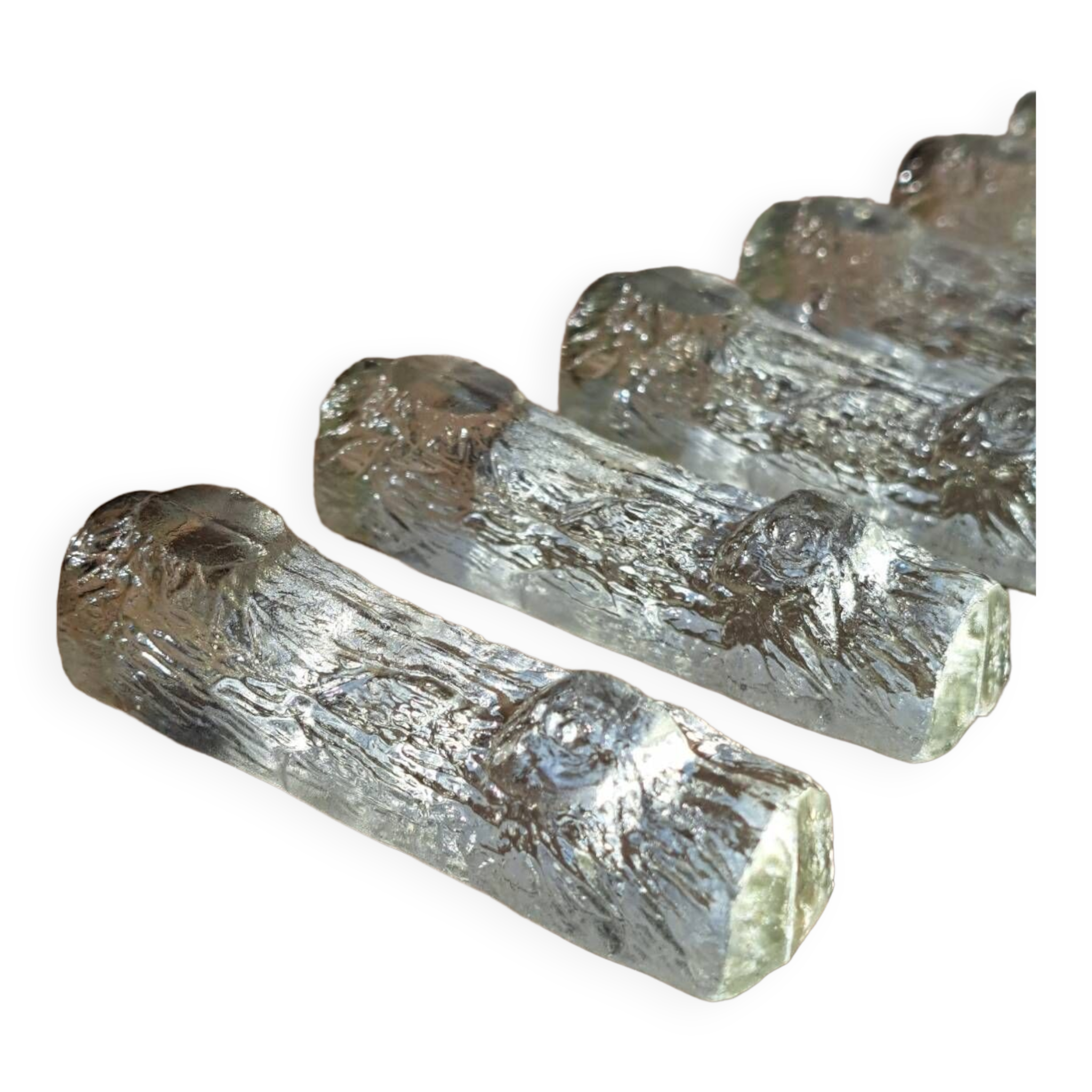 6 Vintage crystal knife holder