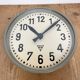 Grey Industrial Factory Wall Clock from Pragotron, 1950s
