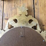 Oval gilded mirror baroque style