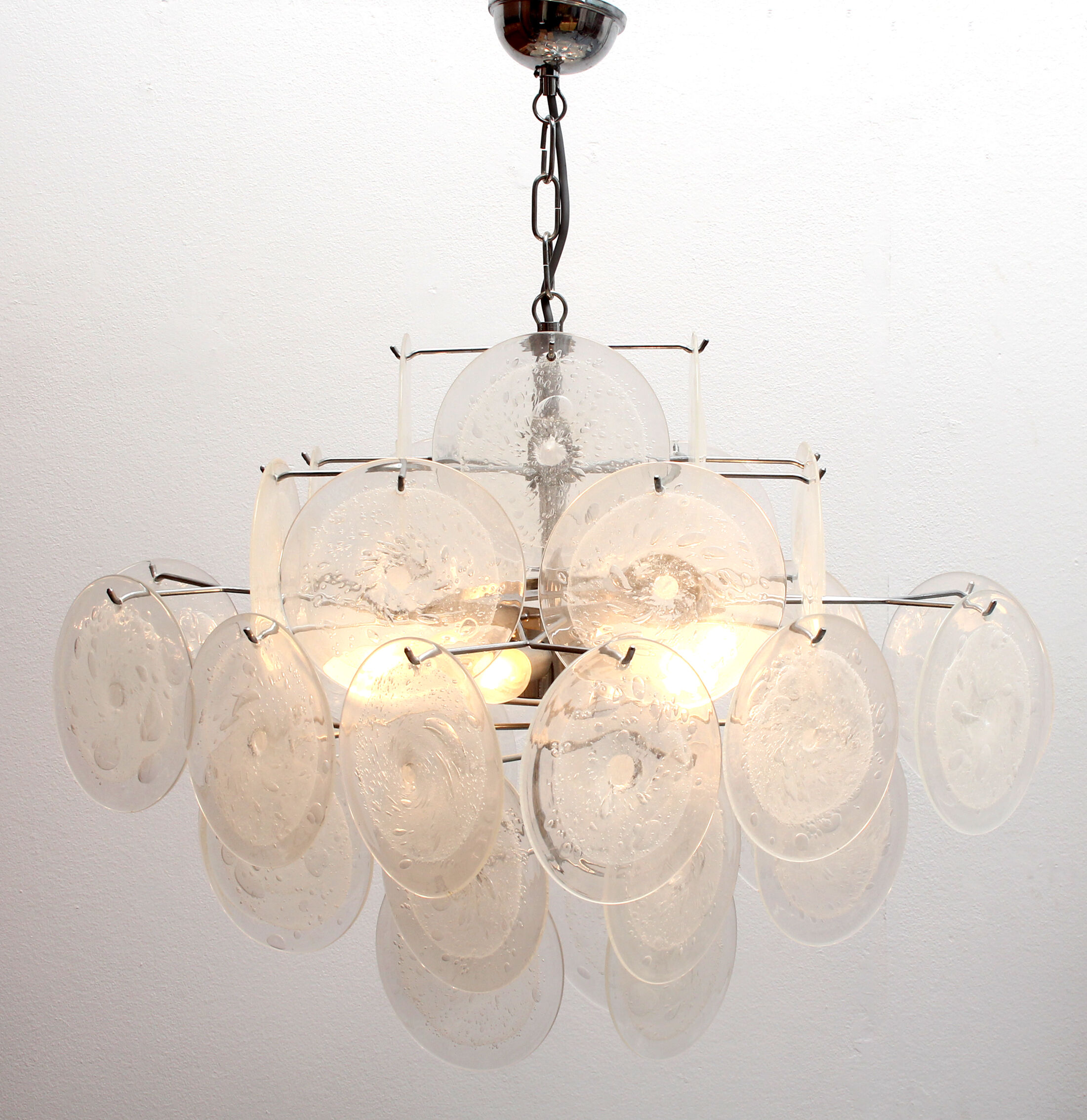 1970s chandelier Murano glass, Gino Vistosi