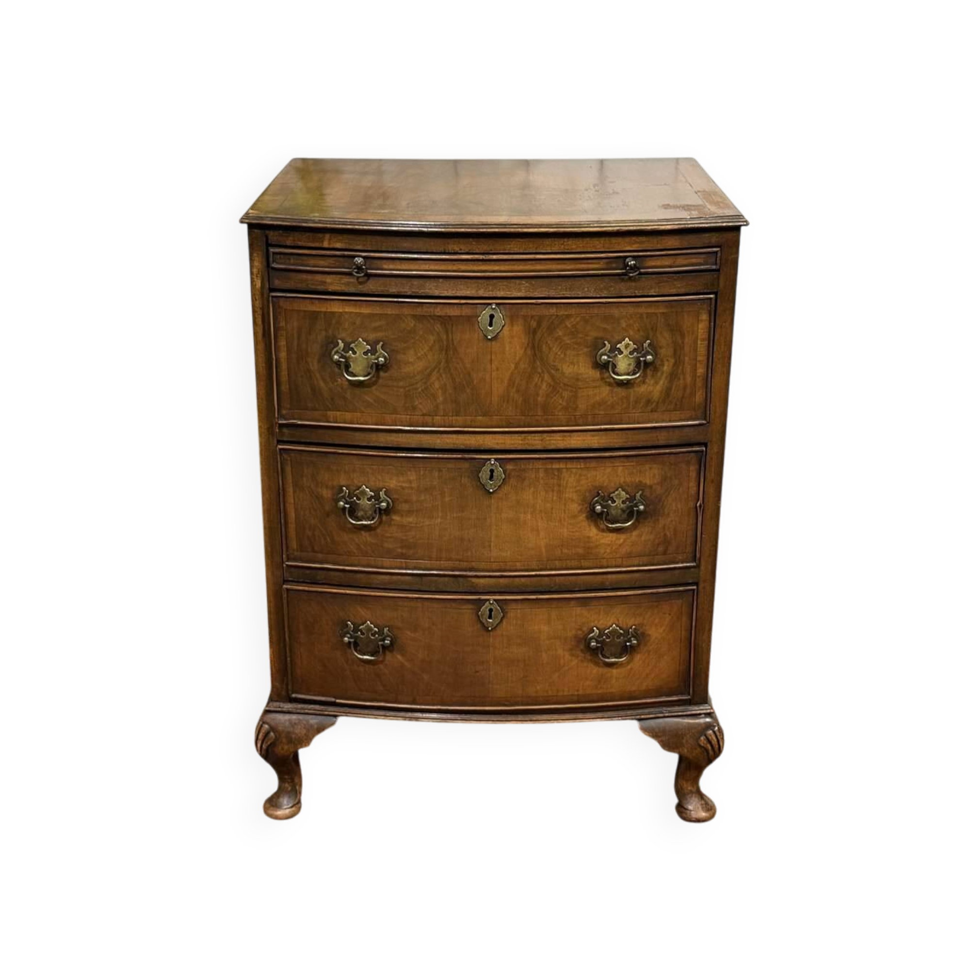 Commode anglaise en noyer des années 1950