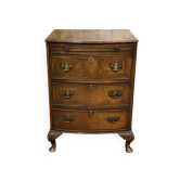 English walnut commode from the 1950s.