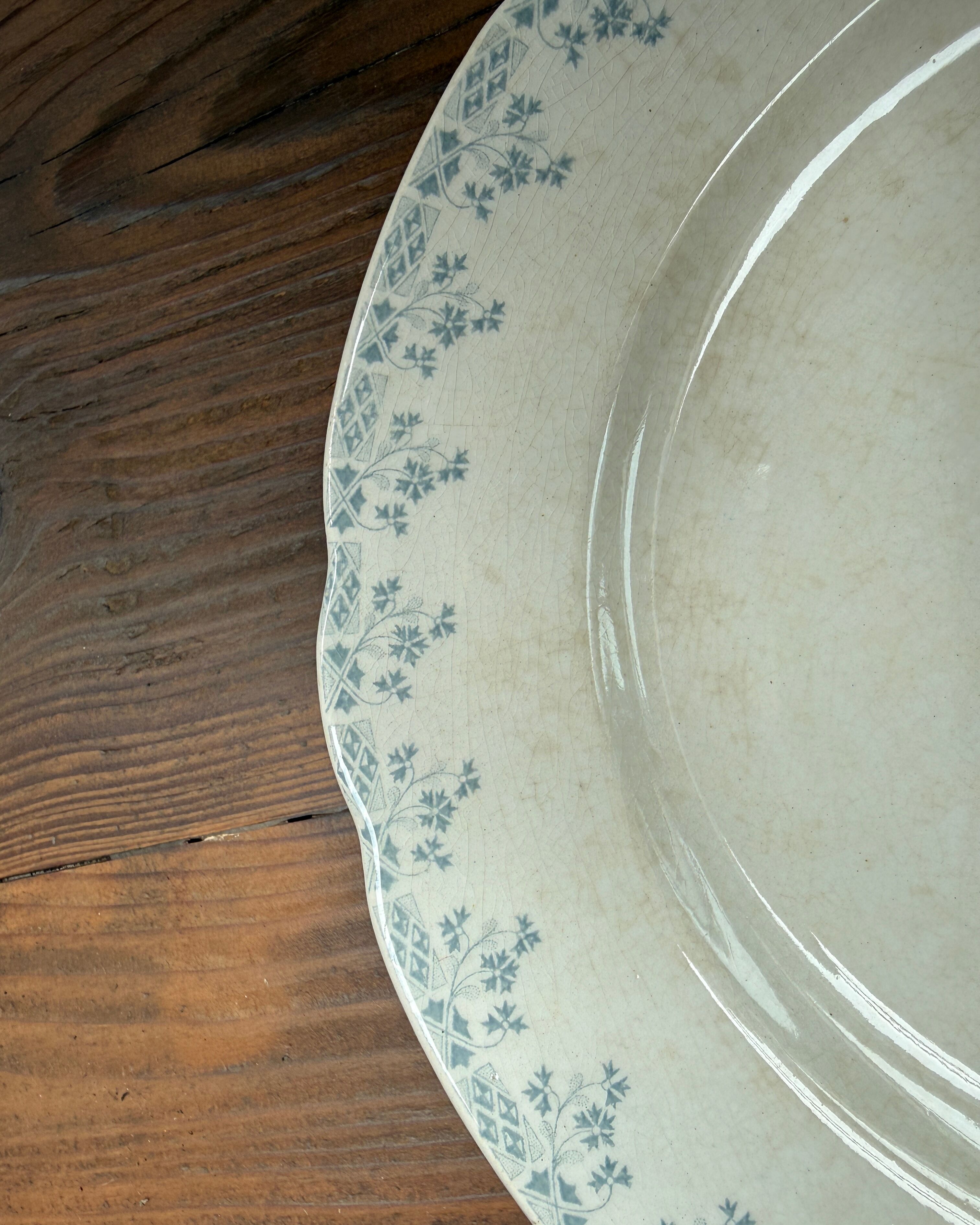 Flat plates ironstone Orchies Cérès