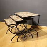 Ceramic nesting tables, 1950s