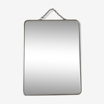 Miroir de barbier ancien, 24x15 cm