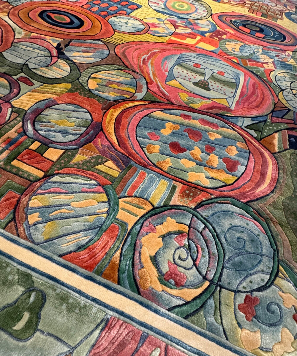 Art Deco Shanghai rug in silk 300x200 cm