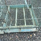 Old wooden and metal birdcage