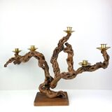 Chandelier in vine stock - for 5 candles