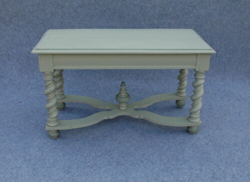 In grey-blue oak side table