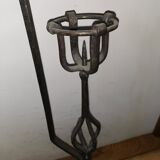 Medieval candelabra in wring iron