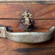 Boîte à bijoux en bois vintage