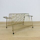 Gold metal vinyl holder from the 50s and 60s