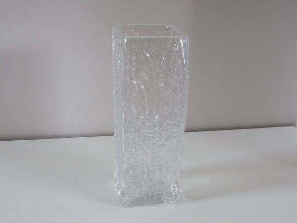 Vintage asymmetrical glass vase