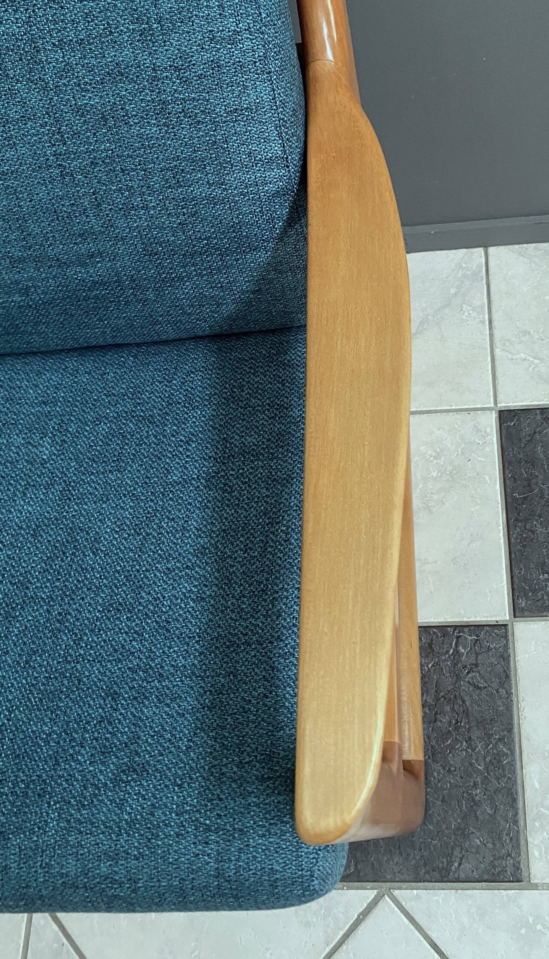 CFC Silkeborg arm chair by Johannes Andersen new green upholstery 1960s