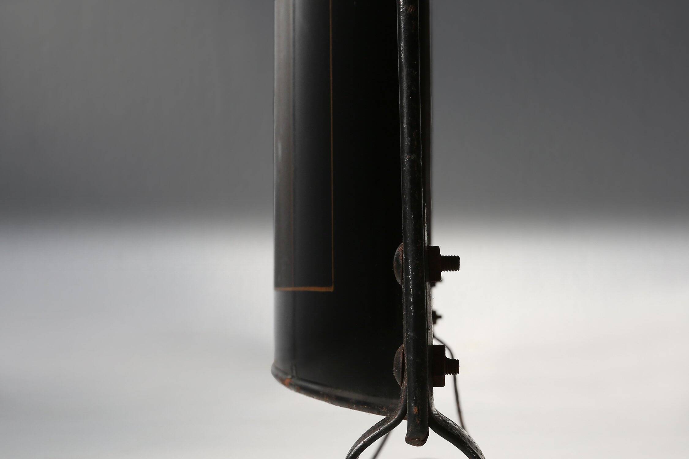 19th Century black Art Nouveau Fire Screen, Belgium