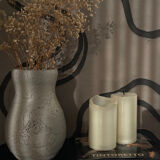 Textured beige vase