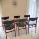 Lot de 6 chaises en teck style scandinave mid-century