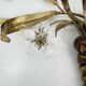 Mid-century design banci style wall lamp sconce crystal flower bouquet