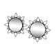 Duo de miroir en fer forgé
