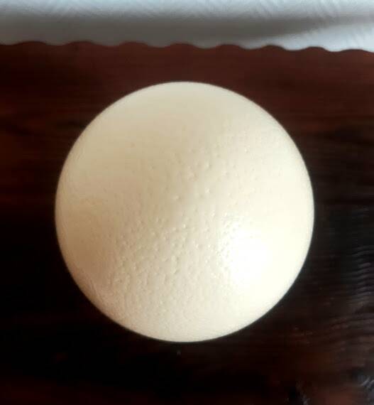 Ostrich egg with swan feet in bronze, Napoleon III