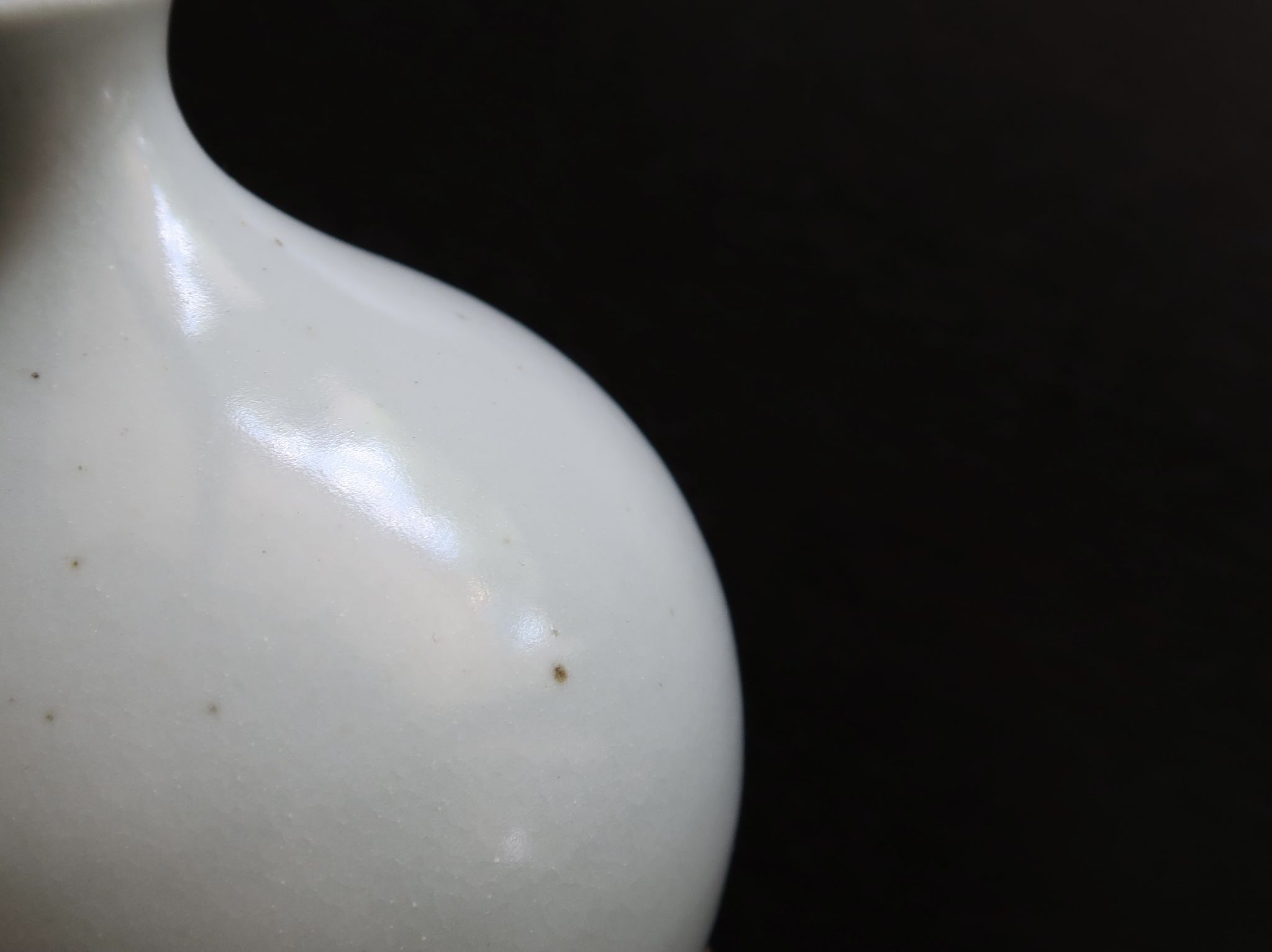 Celadon porcelain vase signed A. Monique A.T., 1970s